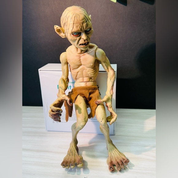 Lord of the Rings 10'' GOLLUM SMEAGOL MARVEL  Toy Biz USED 2003 VINATGE - Picture 8 of 16